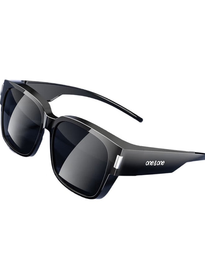 One&One Unisex Polarized Uv Protection Clip-On Sunglasses For Myopia, Fashionable Eyeglasses - Image 3