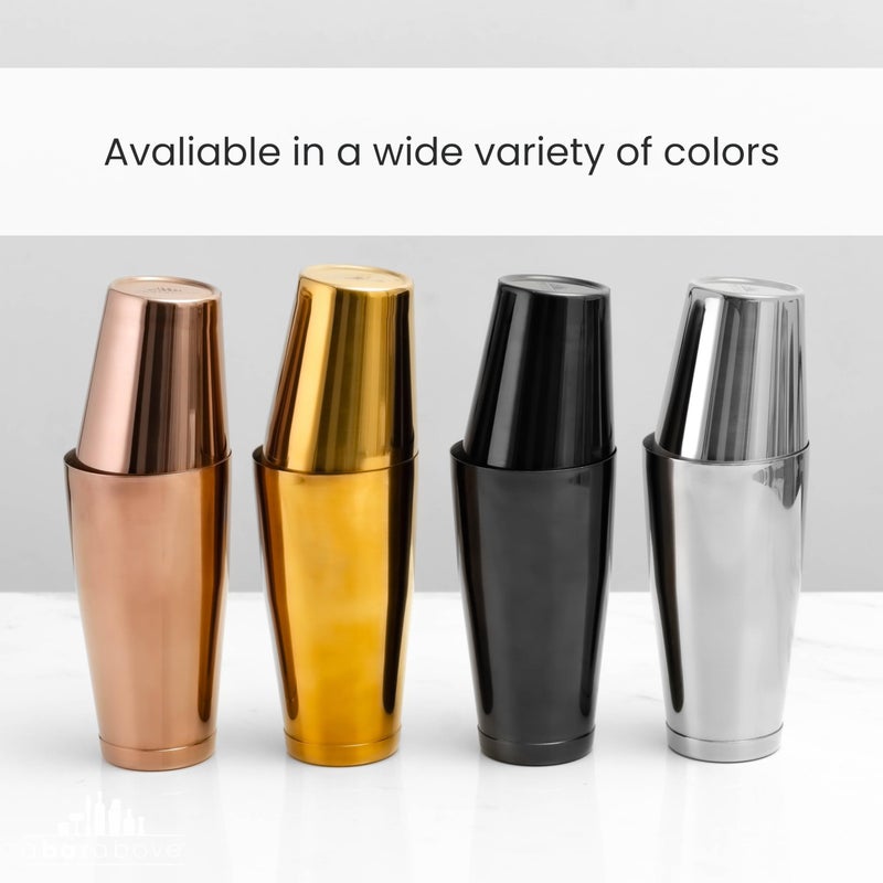 A Bar Above Professional Boston Shakers Set  18Oz Weighted & Unweighted Cocktail Shaker Set For Bartenders  Pro Bar Shaker  Made From Premium Stainless Steel 304  Essential Bars Tools For Drink Making - Image 5