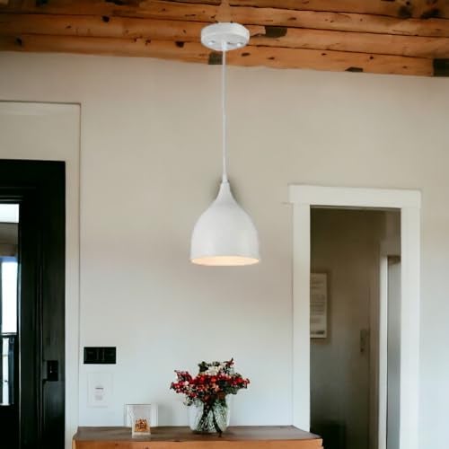 GreyWings Aluminium Hanging Shade Light, White, Pack of 1 - Image 2
