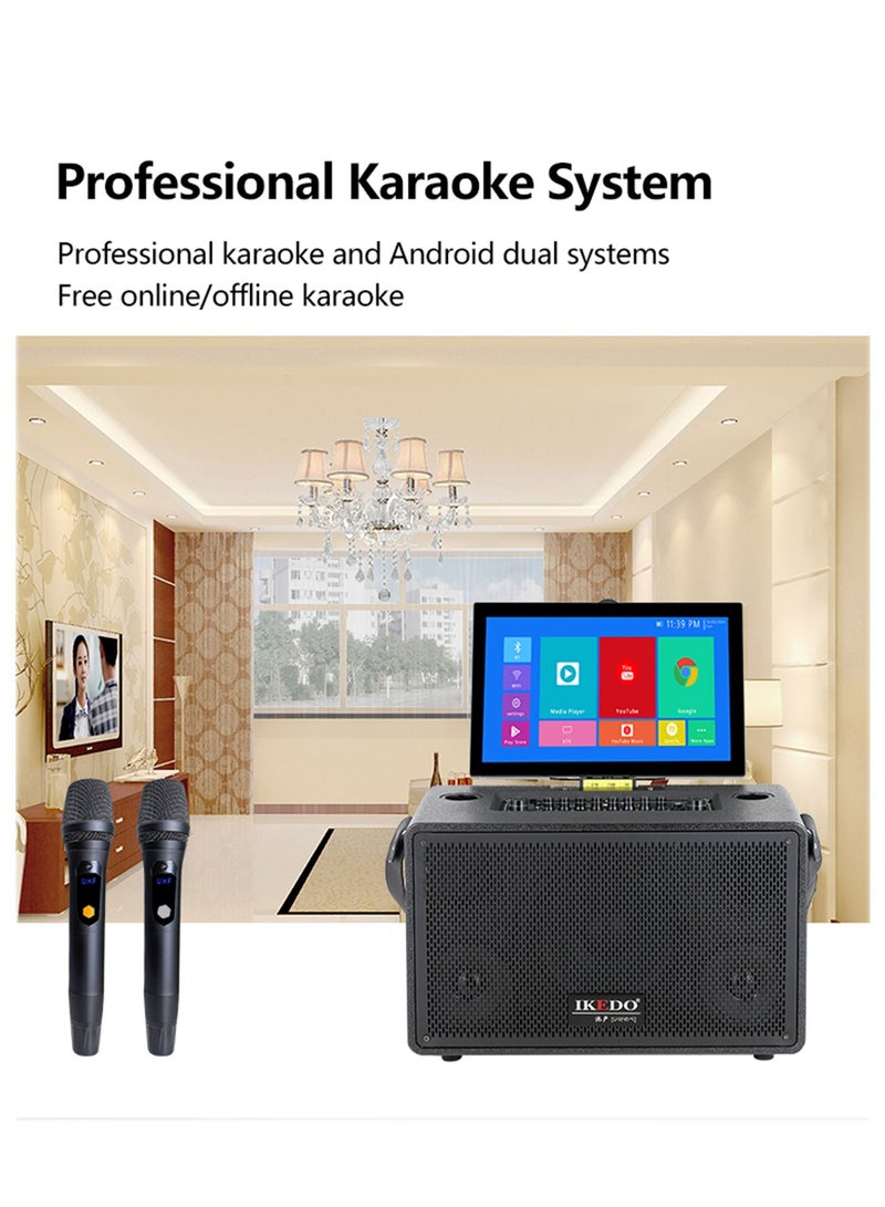 مكبر صوت حفلات الكاريوكي NTSS-2506 بشاشة لمس 18.5 بوصة | طاقة 200 واط RMS | نظام أندرويد 12 | بطارية 12 أمبير - Image 2