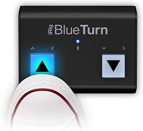 IK Multimedia iRig BlueTurn wireless page turner, backlit silent foot switches, Bluetooth LE, iPhone iPad Mac, pedal board with 3 mode configurations for sheet music, music stands, keynote controller - Image 4
