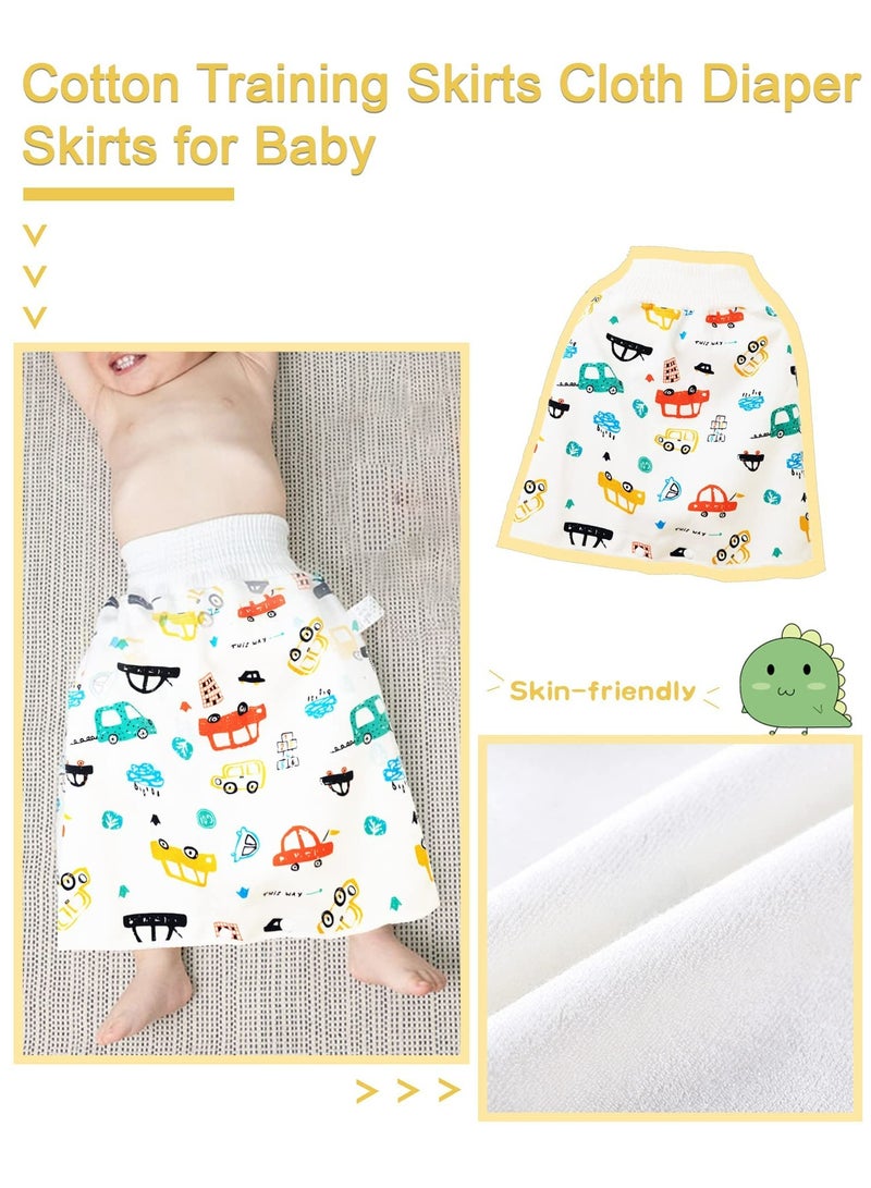 CMGTYYD CMGTYYD Diaper Skirt Short, 2 in 1 for Kids, Diaper Skirt Potty Training for Toddlers, Anti Bed-Wetting Washable Reusable Cotton Bamboo Fiber Waterproof Bed Clothes, for 0-4 Year Old Baby Girls Boys  - Image 4