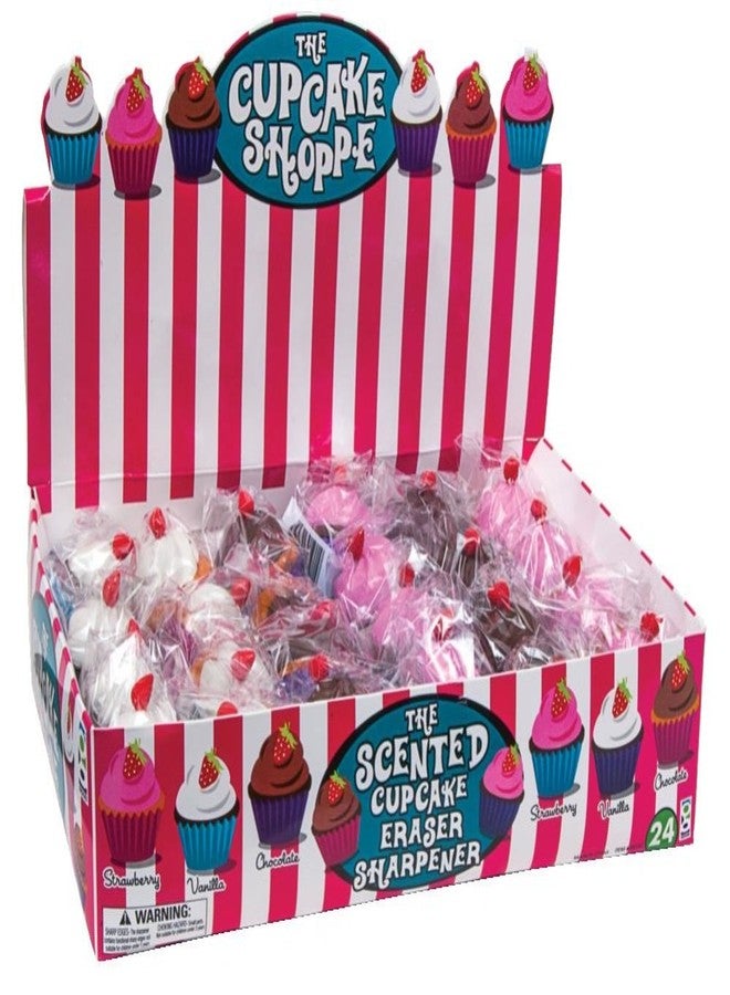 Geddes Raymond Geddes Cupcake Shoppe 2-in-1 Pencil Sharpener with Eraser (Pack of 24) - Image 1