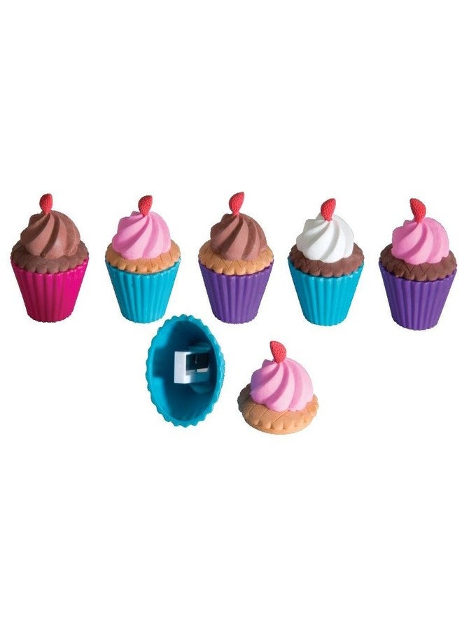 Geddes Raymond Geddes Cupcake Shoppe 2-in-1 Pencil Sharpener with Eraser (Pack of 24) - Image 2