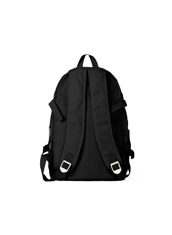 Landcase Backpack, Korean Style, Large Capacity For Primary School Students, Double Shoulder Bag For Girls, High School And Middle School Students, Campus Backpack, 1608 Black - Image 4