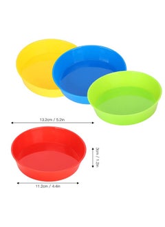 Zerodis Color Plastic Paint Bowl 4Pcs Children'S Art Drawing Tray Student Craft Diy Round Pallets Accessory For Acrylic Oil Watercolor  - Image 4