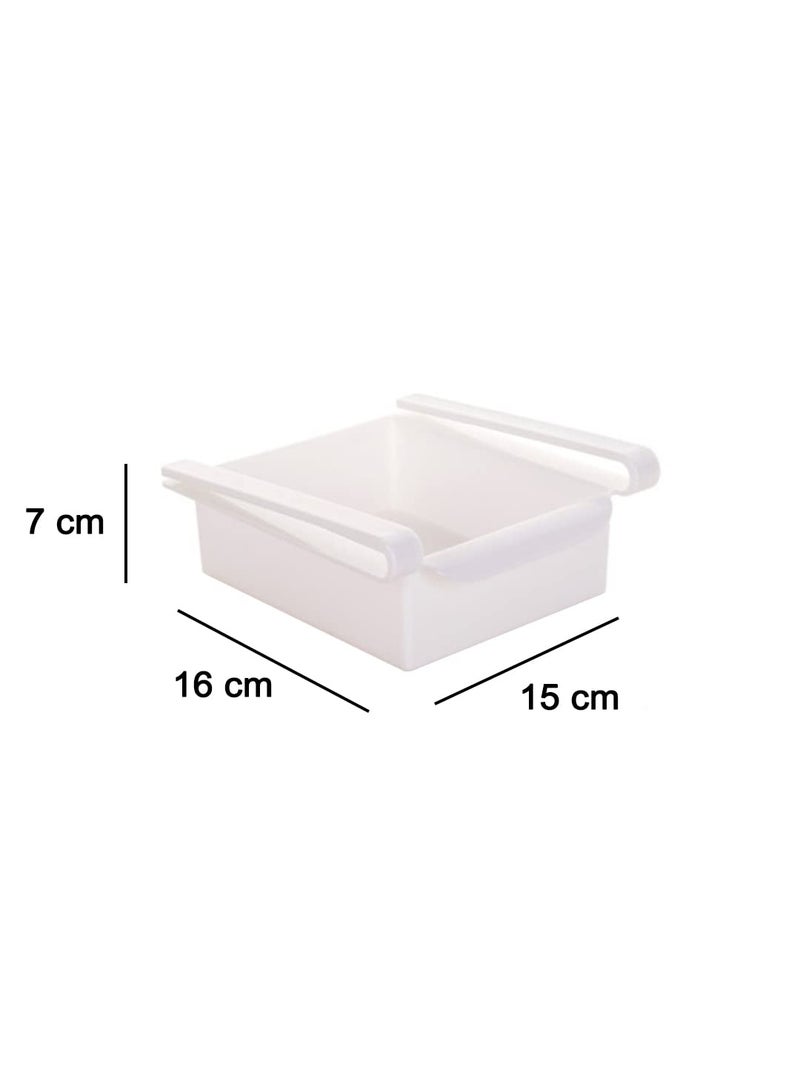 MARKET 99 Market99 Pull Out Mini Fridge Drawers Organiser Refrigerator Bins with for Vegetables Fruits Meat and Fish Shelf Holder Space Saver Rack MultiUtility Organising Item  - Image 4