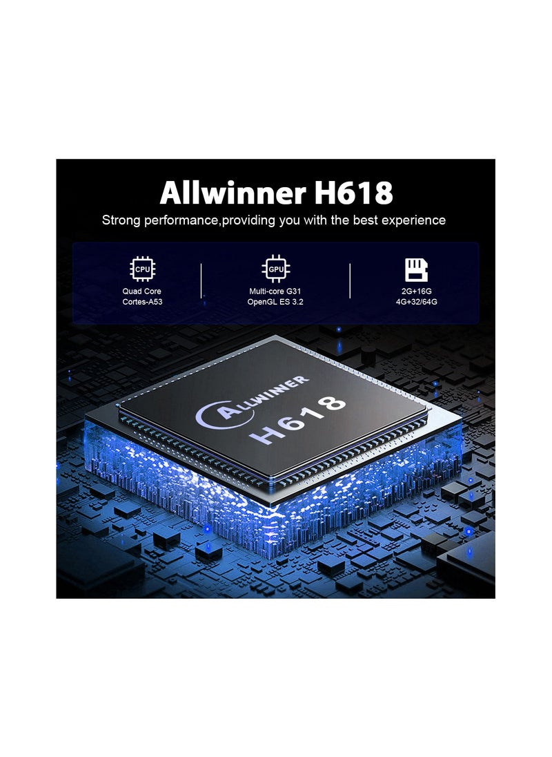 Generic 1000M X98H Pro Smart TV Box Android 12 Allwinner H618 Quad Core 4K 6K Media Playe Dual Wifi BT5 AV1 64GB Set Top Box 2022 Newest  - Image 3