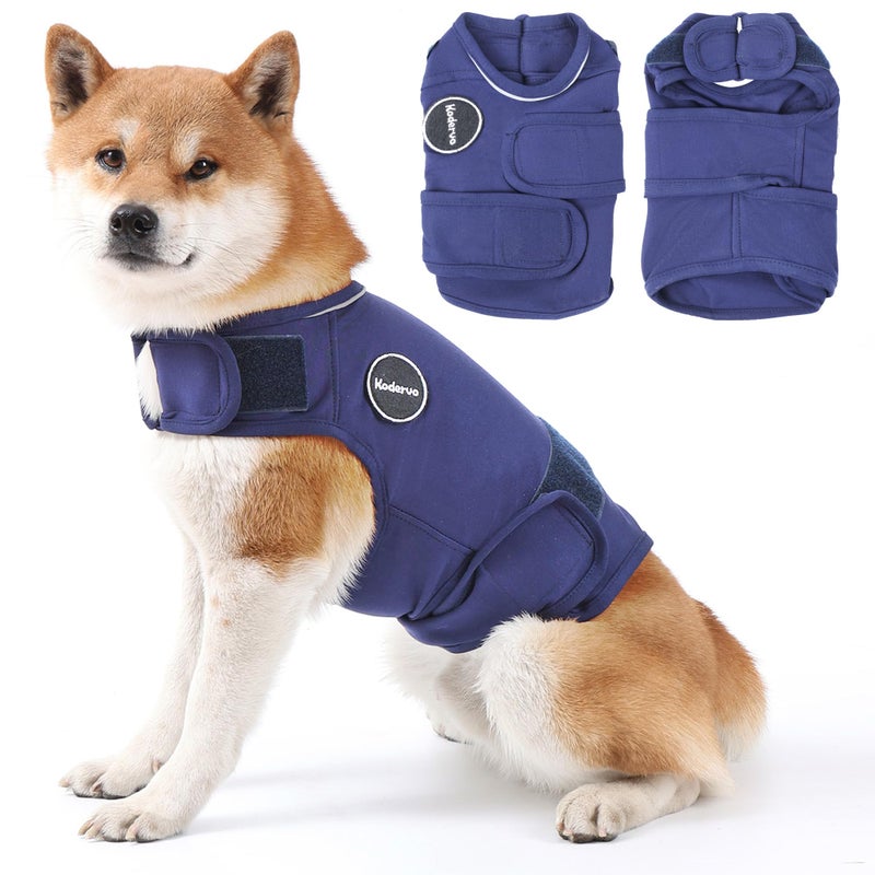 Kodervo Dog Anxiety Jacket SkinFriendly Dog Calming Shirt Dog Coat for Thunder Fireworks Vet Visits and Separation Keep Pet Calm Without Medicine Training Anti Anxiety Vest for Dogs - Image 2