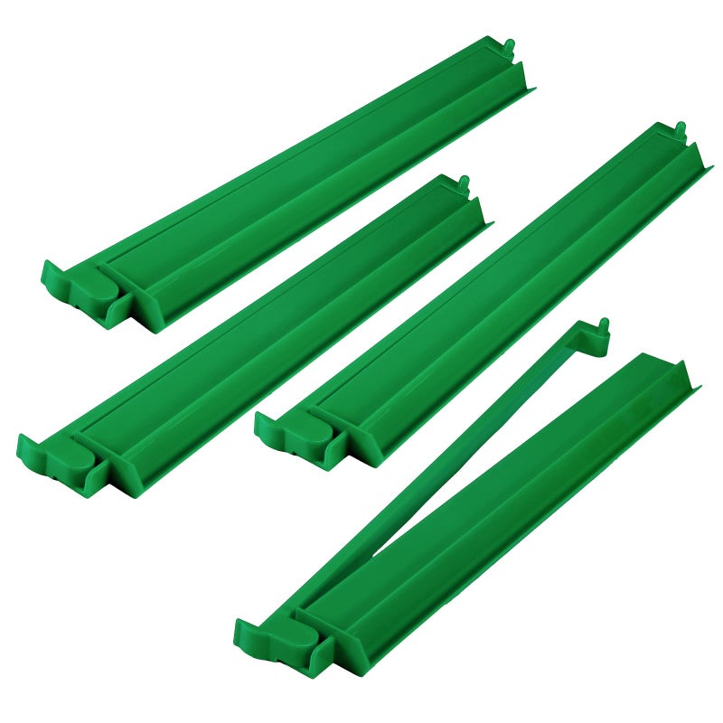 LaRandom 4 Pcs 187 Inch Green Acrylic Mahjong Tile Racks with Pushers for Game Night American Mahjong Racks Tile Set for Mah Jong Lovers and Beginners - Image 3