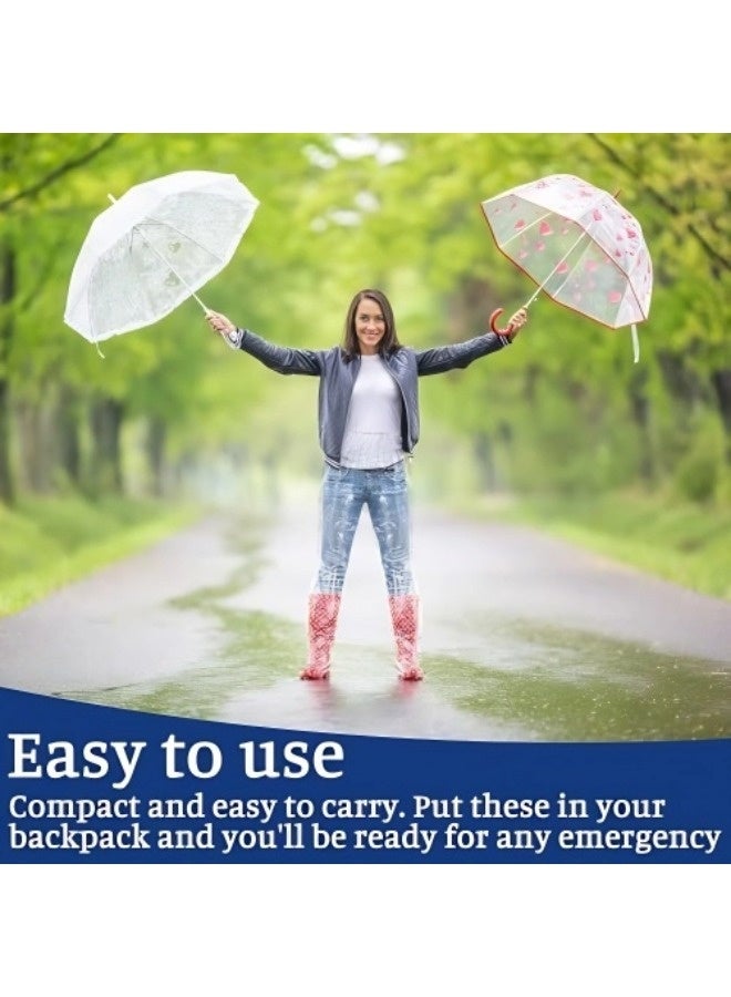 شيبشيب 5 قطع من بنطلونات المطر القابلة للتصرف للرجال والنساء مع غطاء للأحذية، أغطية بنطلونات مطرية سميكة من البلاستيك تغطي القدم، مثالية للأنشطة الخارجية مثل ركوب الدراجات والصيد. - Image 3