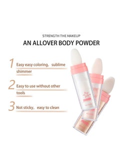 Glitter Powder Highlighter Makeup, Body Brightens the Natural Three-dimensional Face Blusher Patting Powder Highlighter. (01# White moonbeam) - pzsku/ZE01050715F6AD290B992Z/45/_/1732949656/e24a8513-7d75-4e4e-bf52-51223b358cd4