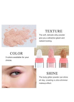 Glitter Powder Highlighter Makeup, Body Brightens the Natural Three-dimensional Face Blusher Patting Powder Highlighter. (01# White moonbeam) - pzsku/ZE01050715F6AD290B992Z/45/_/1732949665/10879c53-6035-4b63-9c99-4dce339cb3e7