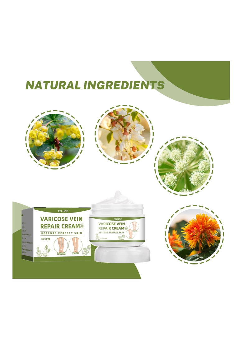 EELHOE Varicose Vein Repair Cream Suitable for Relieving Pain and Clearing Leg Meridians - Image 2