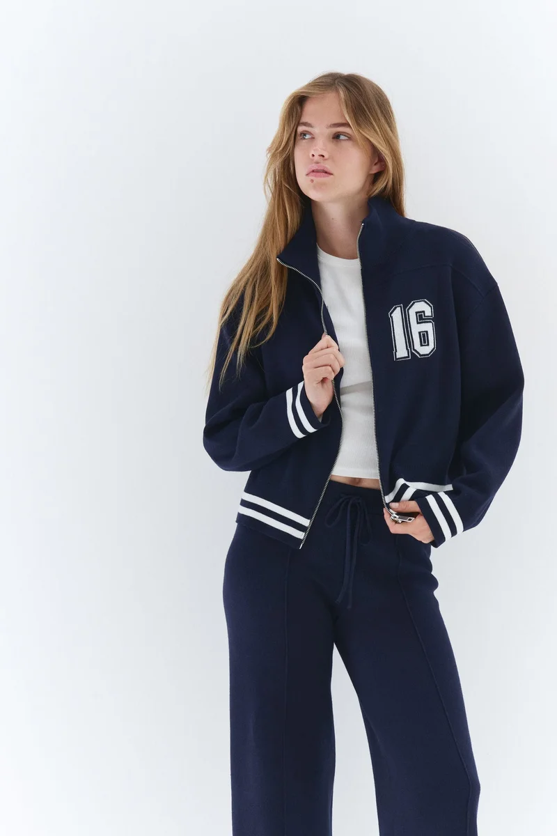 H&M Knitted drawstring trousers