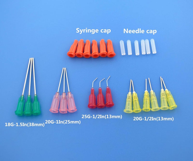 SHAOTONG 6Pcs Syringe Bottle With 15Pcs Dispensing Needles And 12Pcs Cap (30ml+50ml) Moisture proof - Image 2