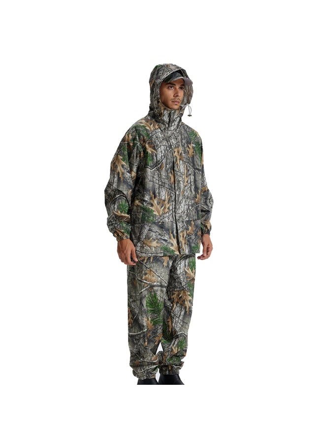 LOOGU Men's Rain Suit - Rain Gear for Men Waterproof, Lightweight Rain Coat, Breathable Mens Rain Jackets Hood, Super, L - Image 4