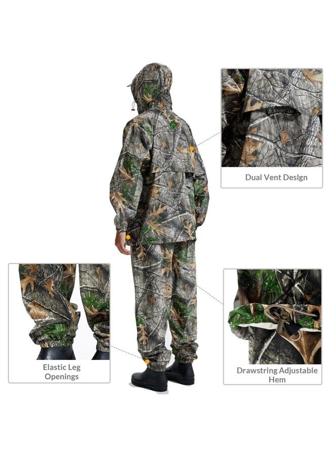 LOOGU Men's Rain Suit - Rain Gear for Men Waterproof, Lightweight Rain Coat, Breathable Mens Rain Jackets Hood, Super, L - Image 3