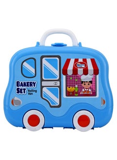 BabyGo BabyGo Bakery Set Pretend Play Set Suitcase Toy, Gift for Boys Girls in Rolling Van Box  - Image 2