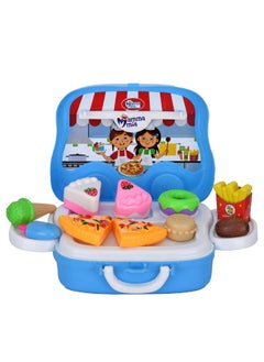 BabyGo BabyGo Bakery Set Pretend Play Set Suitcase Toy, Gift for Boys Girls in Rolling Van Box  - Image 3