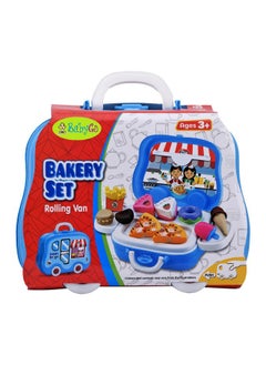 BabyGo BabyGo Bakery Set Pretend Play Set Suitcase Toy, Gift for Boys Girls in Rolling Van Box  - Image 4
