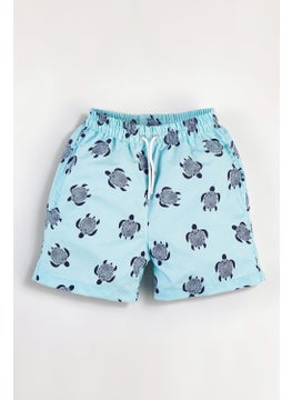 Gold Class Kidswear Turtle Printed Water Repellent Men's Swim Shorts  - Image 2
