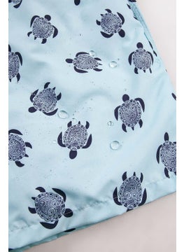 Gold Class Kidswear Turtle Printed Water Repellent Men's Swim Shorts  - Image 5