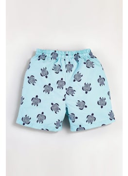 Gold Class Kidswear Turtle Printed Water Repellent Men's Swim Shorts  - Image 1