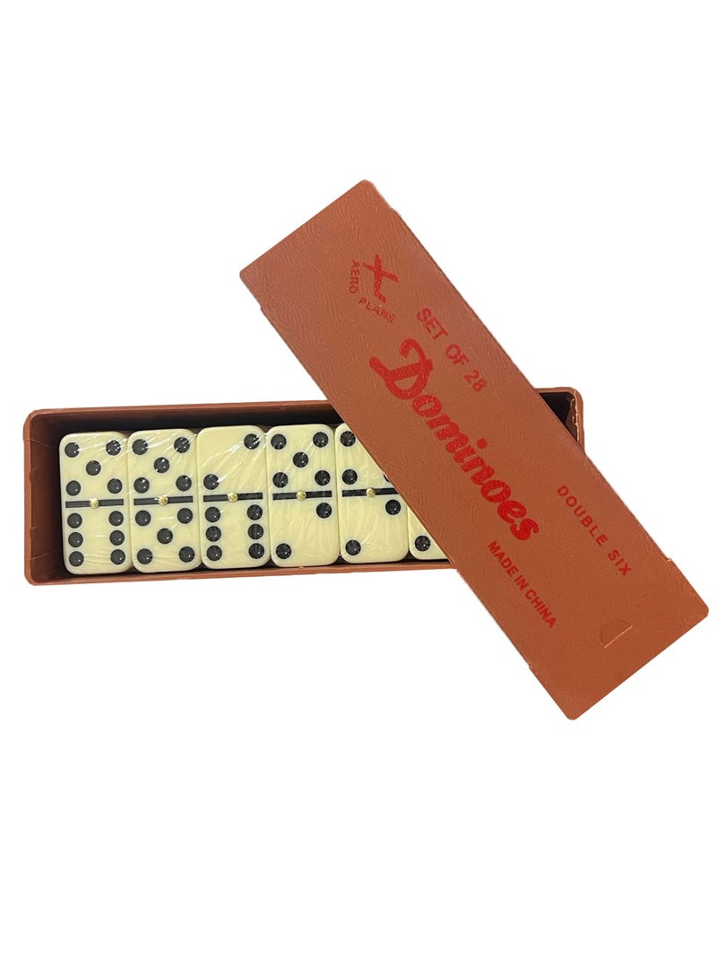 دومينو مجموعة الدومينو المزدوجة الستة مكونة من 28 قطعة - Image 2