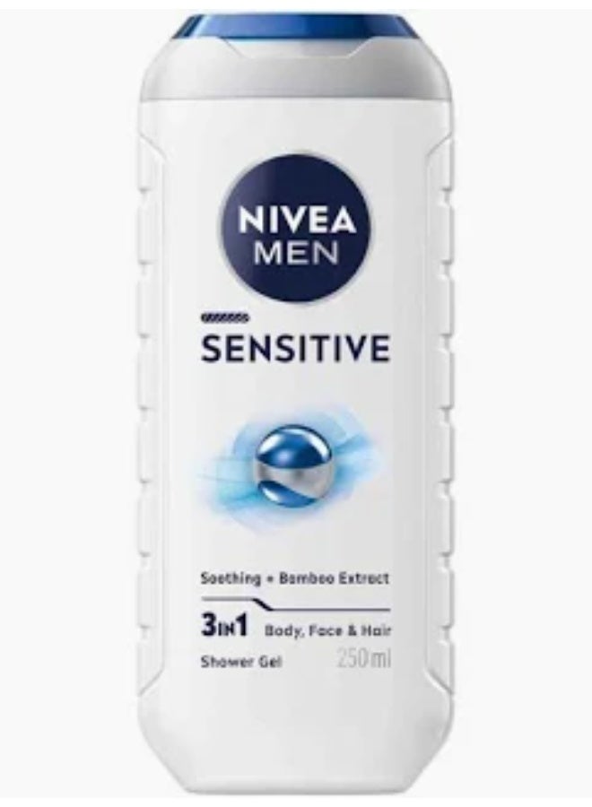 Nivea Men Senitive Shower Gel Soothing+Bamboo Extract 250ml