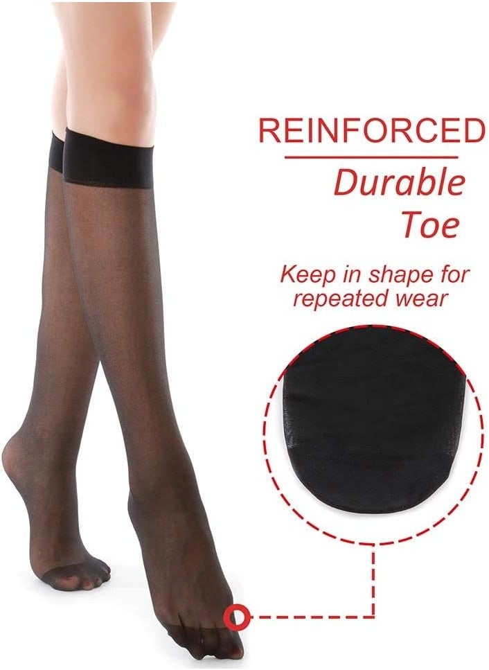 Generic - Lace Ankle Socks Women Ruffle Socks Sheer Fishnet Socks Thin Mesh Socks Short Dress Anklet Stocking Socks for Women Accessories Black and Skin Color 10 pairs - Image 1