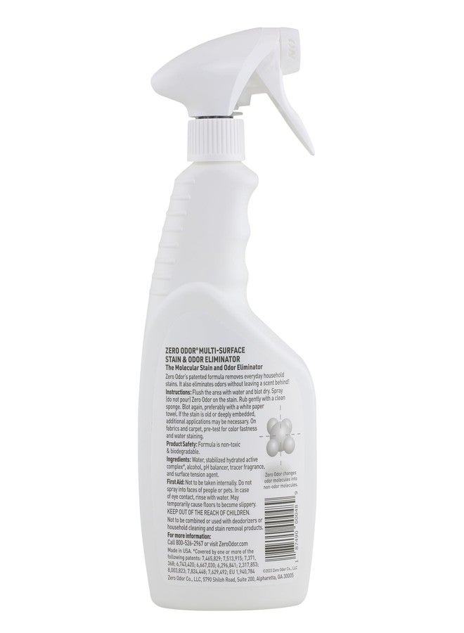 Zero Odor - Multi-Surface Stain Remover & Odor Eliminator - Remove Stains and Odor Patented Molecular Technology Best for Carpet, Rug, Linens, Furniture, Floors, 16oz - Image 2