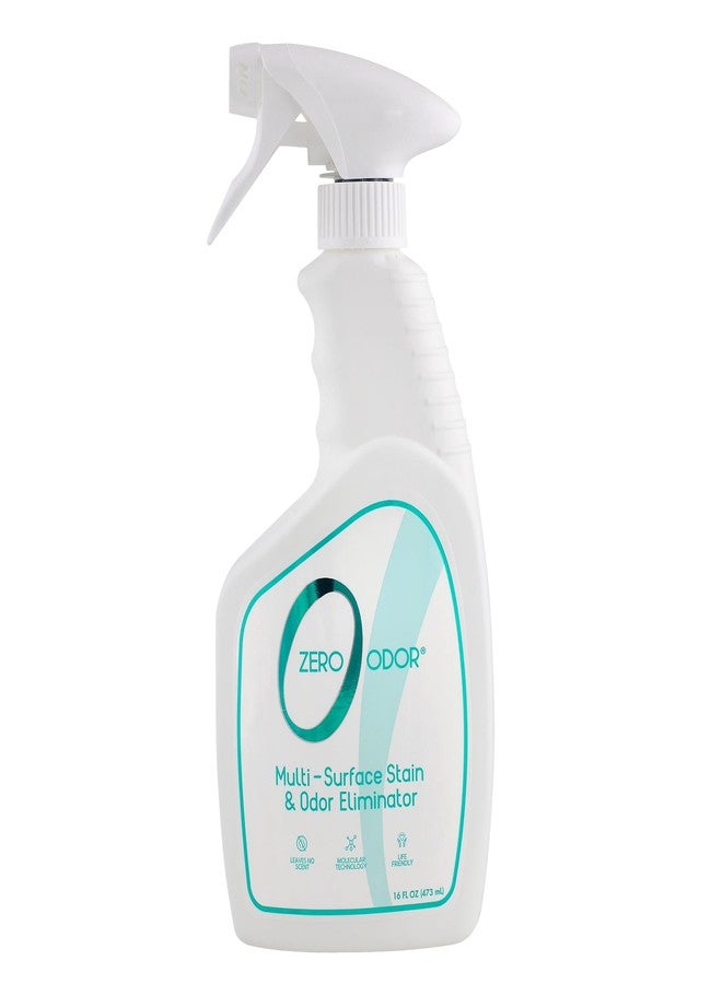 Zero Odor - Multi-Surface Stain Remover & Odor Eliminator - Remove Stains and Odor Patented Molecular Technology Best for Carpet, Rug, Linens, Furniture, Floors, 16oz - Image 1