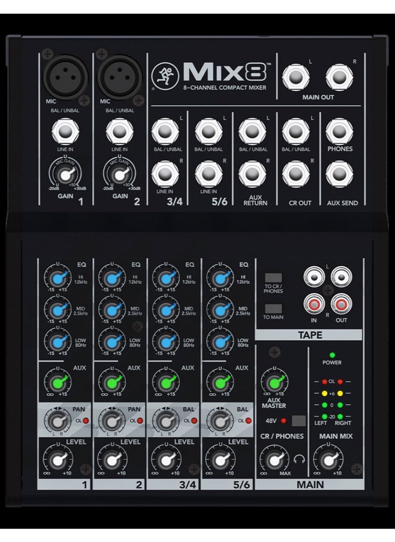 Mackie Mackie Mix8 8-channel Compact Mixer  - Image 1