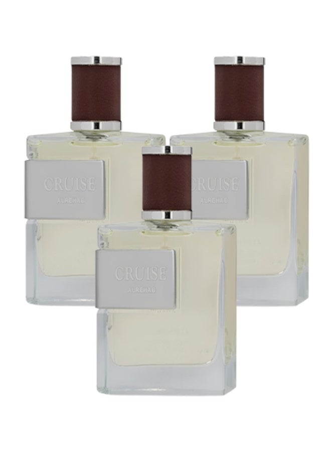 Alrehab 3 Pieces Cruise Perfume For Men 100ml EDP - Image 1