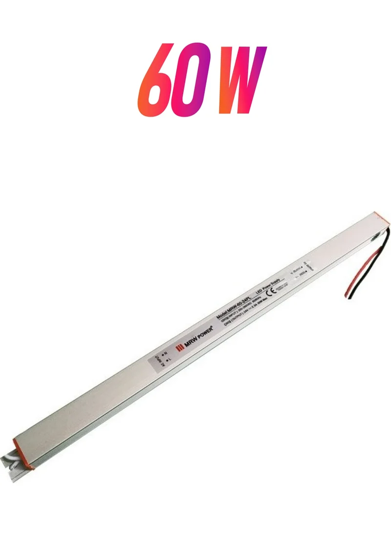 Mervesan MRW-60-24PL 60W 24 Vdc 2.5A Serial Metal Case Smps Adapter