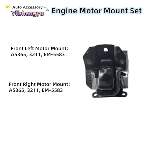 Yllshengyu 3Pcs Engine Motor Mount Kit - for Trucks & SUVs (Silverado/Sierra 1500/2500/3500, Tahoe, Suburban, Avalanche, Yukon, Escalade ESV), Replaces A5365 A2811 - Image 4