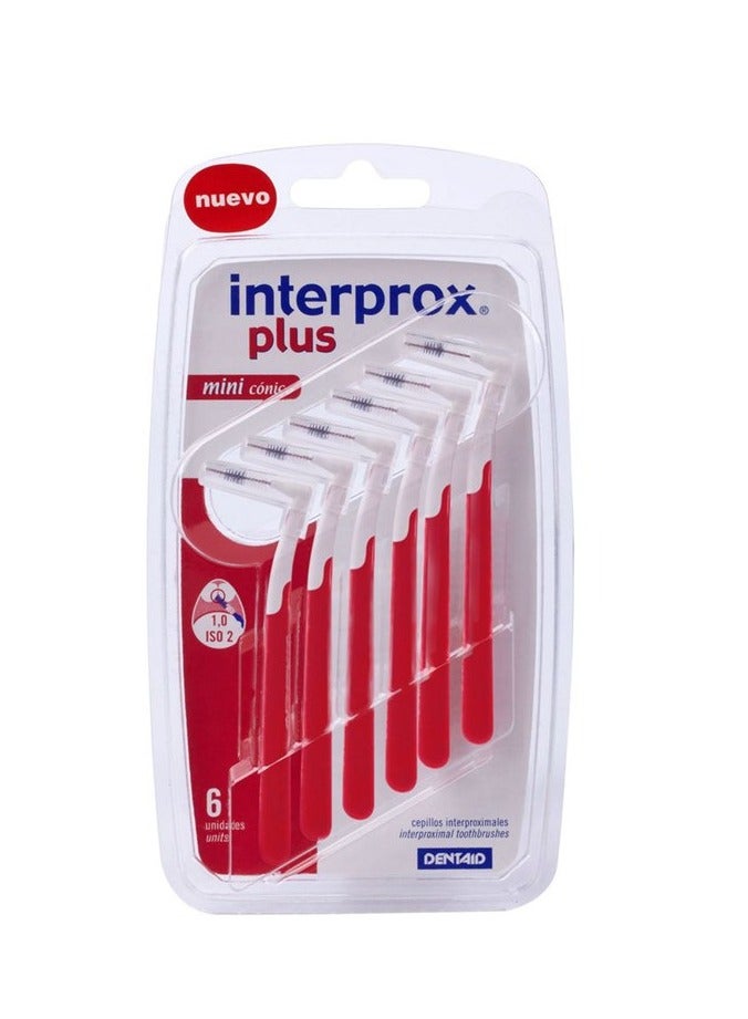 إنتربروكس فرشاة Interprox Interproximal لإزالة الأغشية الحيوية الفموية من الفراغات بين الأسنان بشكل كامل، فرشاة صغيرة Conico 1.0 مم، 6 وحدات - Image 1