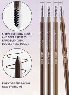 Music Flower Musicflower Eyebrow Gel Eyebrow Pencil Eyebrow Cream Three-in-one Set Waterproof And Not Easy To Take Off Three-dimensional  - Image 3