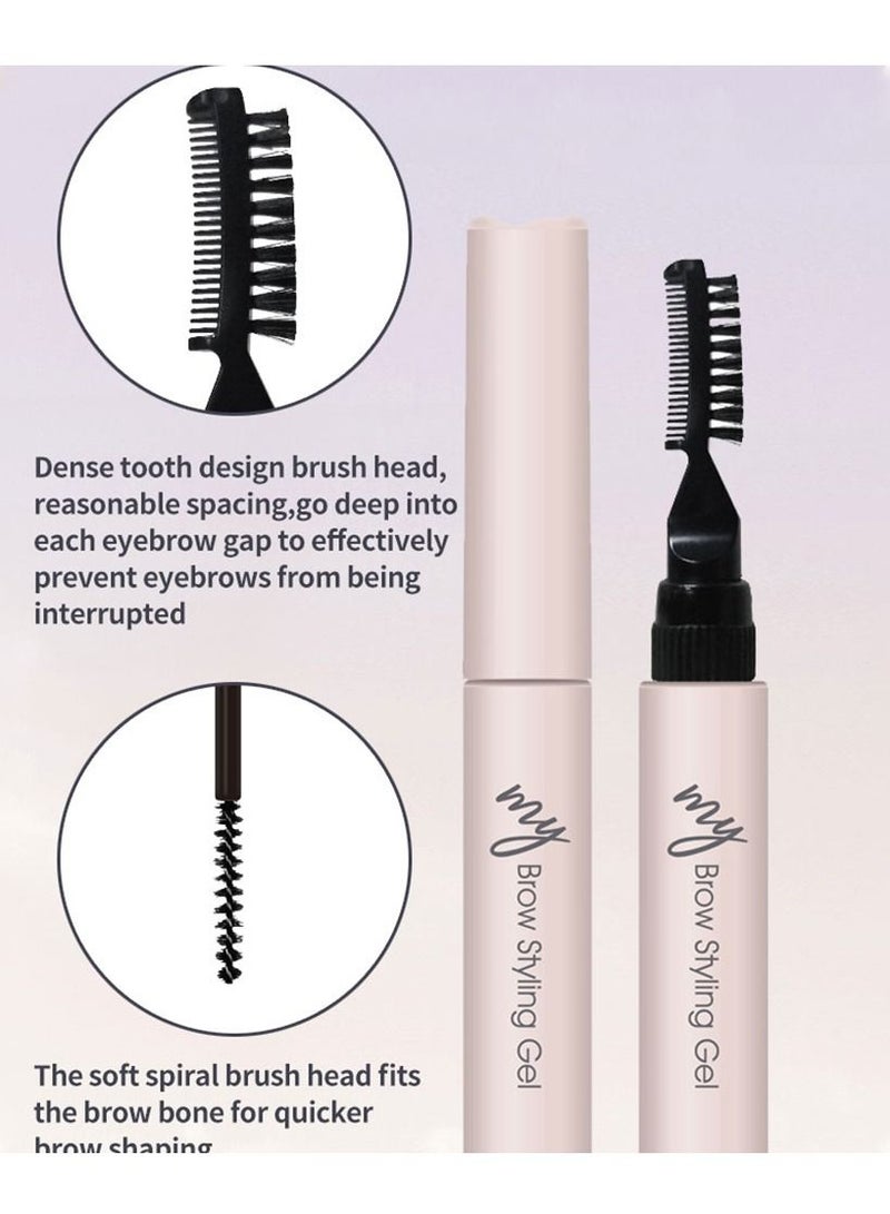 Music Flower جل الحواجب من Musicflower، قلم الحواجب، كريم الحواجب، مجموعة ثلاثة في واحد، مقاوم للماء وليس من السهل إزالته، ثلاثي الأبعاد - Image 4