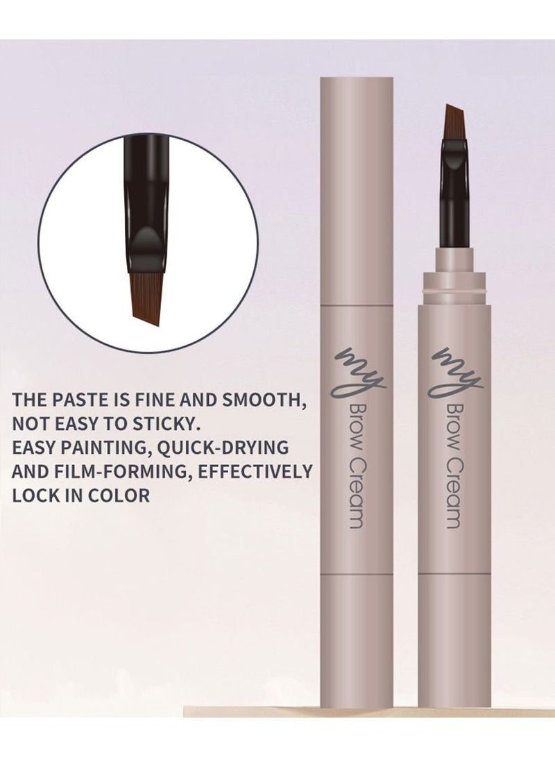 Music Flower جل الحواجب من Musicflower، قلم الحواجب، كريم الحواجب، مجموعة ثلاثة في واحد، مقاوم للماء وليس من السهل إزالته، ثلاثي الأبعاد - Image 5