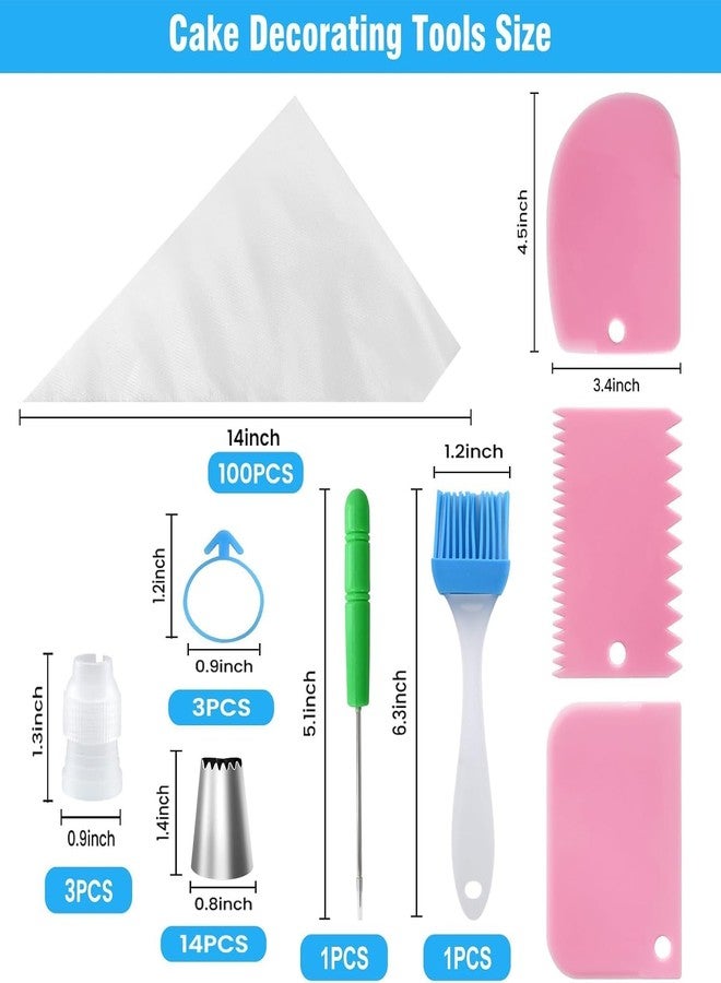 firstake Piping Bags and Tips Set - 100pcs Disposable Piping Bags, 12 Inch Icing Bags, Thickened Pastry Bags, Anti Burst Frosting Bags, Non-slip Cake Decorating Bags for Baking Cupcake and Cookies - Image 2