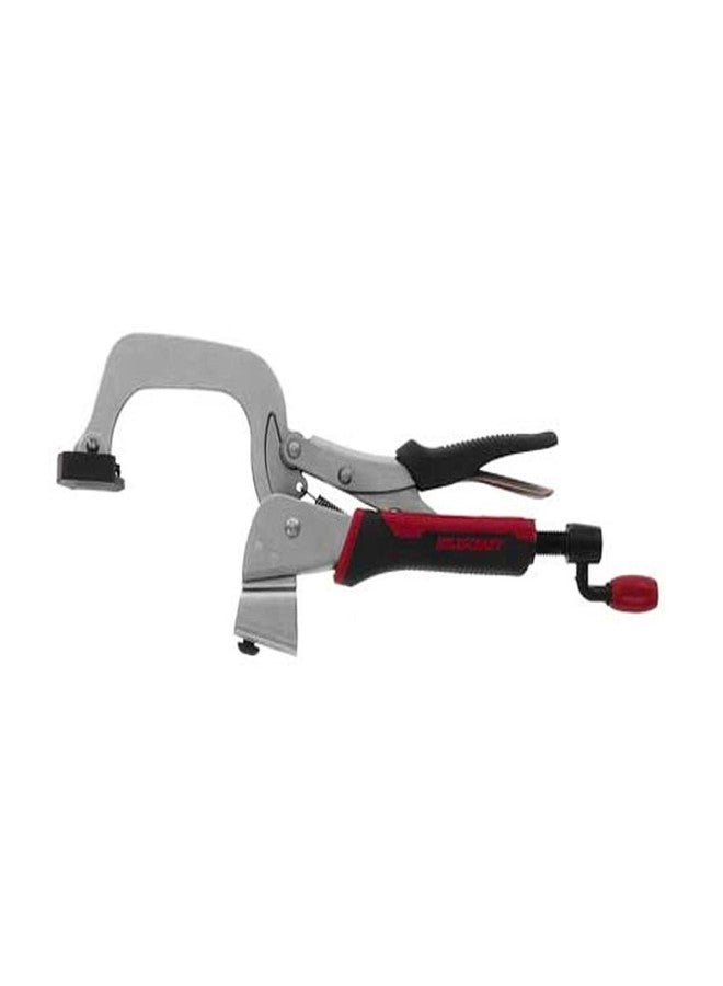 Milescraft 4007 6in Bench Clamp - Heavy Duty Hold Down Clamps with Non-Marring Rubber Pad for Use with T-Tracks, Clamp Tables & Clamping Plates on Different Woodworking Projects - Image 1