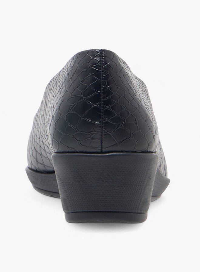 Piccadilly أحذية باليرينا نسائية مزخرفة بدون أربطة بكعب ويدج - Image 5