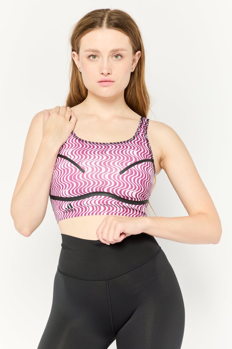 Adidas صدرية تدريب رياضية مبطنة بشعار علامة أديداس من تصميم ستيلا مكارتني للنساء، متعددة الألوان - Image 1