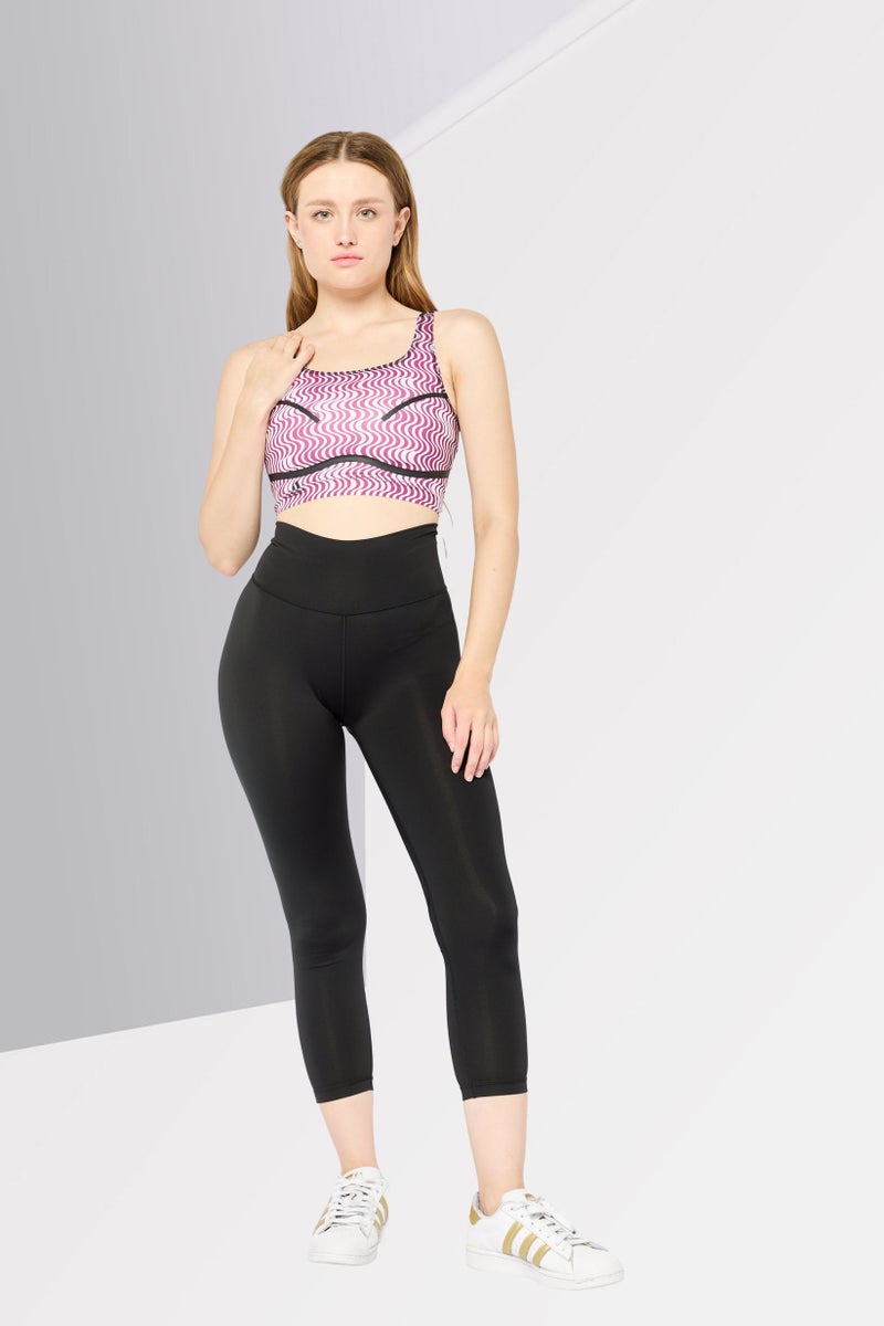 Adidas by Stella McCartney Women Brand Logo Padded Training Sports Bra, Multicolor - Image 2