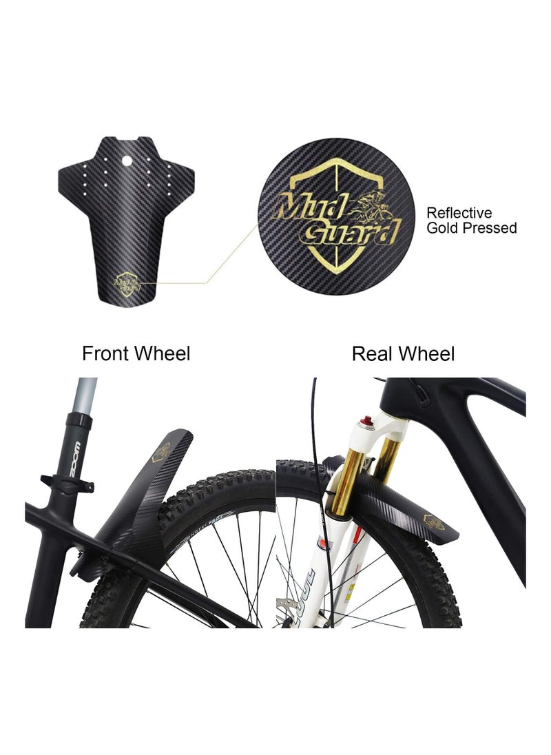 Y&D - 1 Pair Universal Front and Rear Bicycle Mud Guards, Mountain Guards Fits 20"/24"/26"/27.5"/29" Bikes Fat Tire Bike Disc Brake Fenders - Image 1
