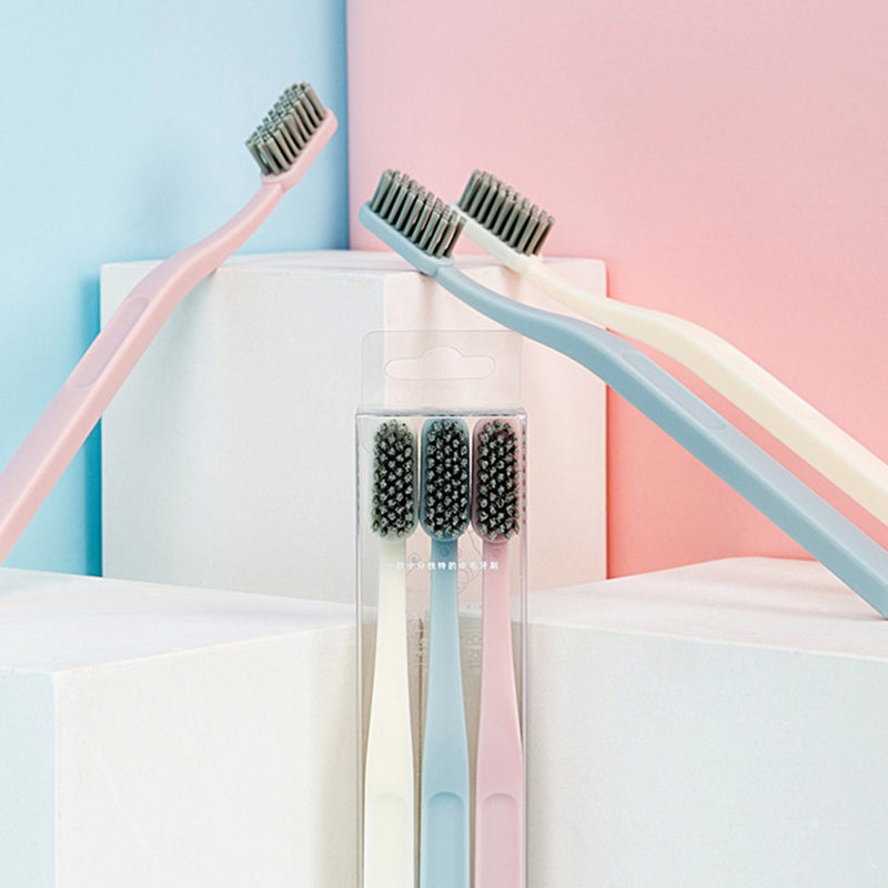 6pcs Handheld Toothbrushes Household Toothbrushes for Adults (Random Color) - Image 1