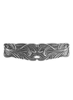 Oberon Design Medium Art Nouveau Swirl Hair Clip Hand Crafted Metal Barrette Made in the USA with a 70mm Clip by Oberon Design 