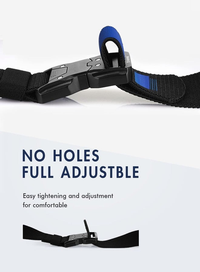 FAIRWIN Casual Golf Belts for Men 1.5" Stretch Nylon Canvas Quick Release Buckle Elastic Belt Work Hiking and Golf Accessories - Image 3